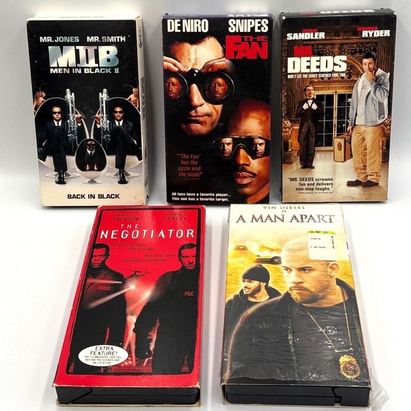 Other - VHS Movie Lot‎ of 5 Men In Black II The Fan Mr Deeds The Negotiator A Man Apart